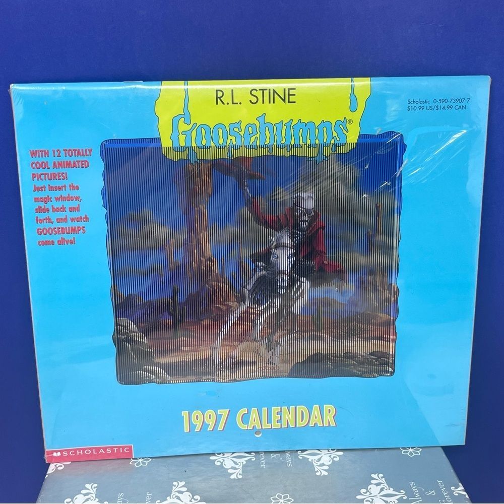 1997 Goosebumps Scholastic Calendar with Animated Images sealed